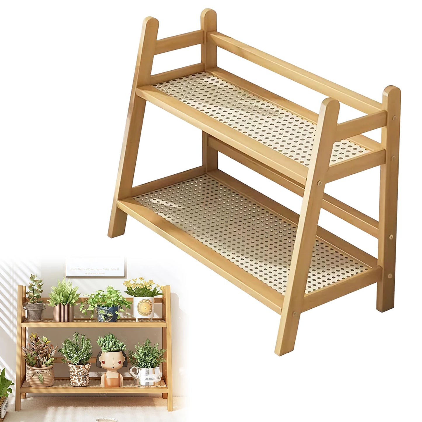 Double Layer Desktop Organizer Shelf