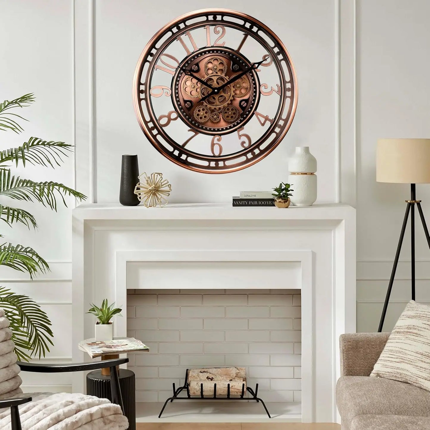 21 Inch Moving Gear Wall Clock