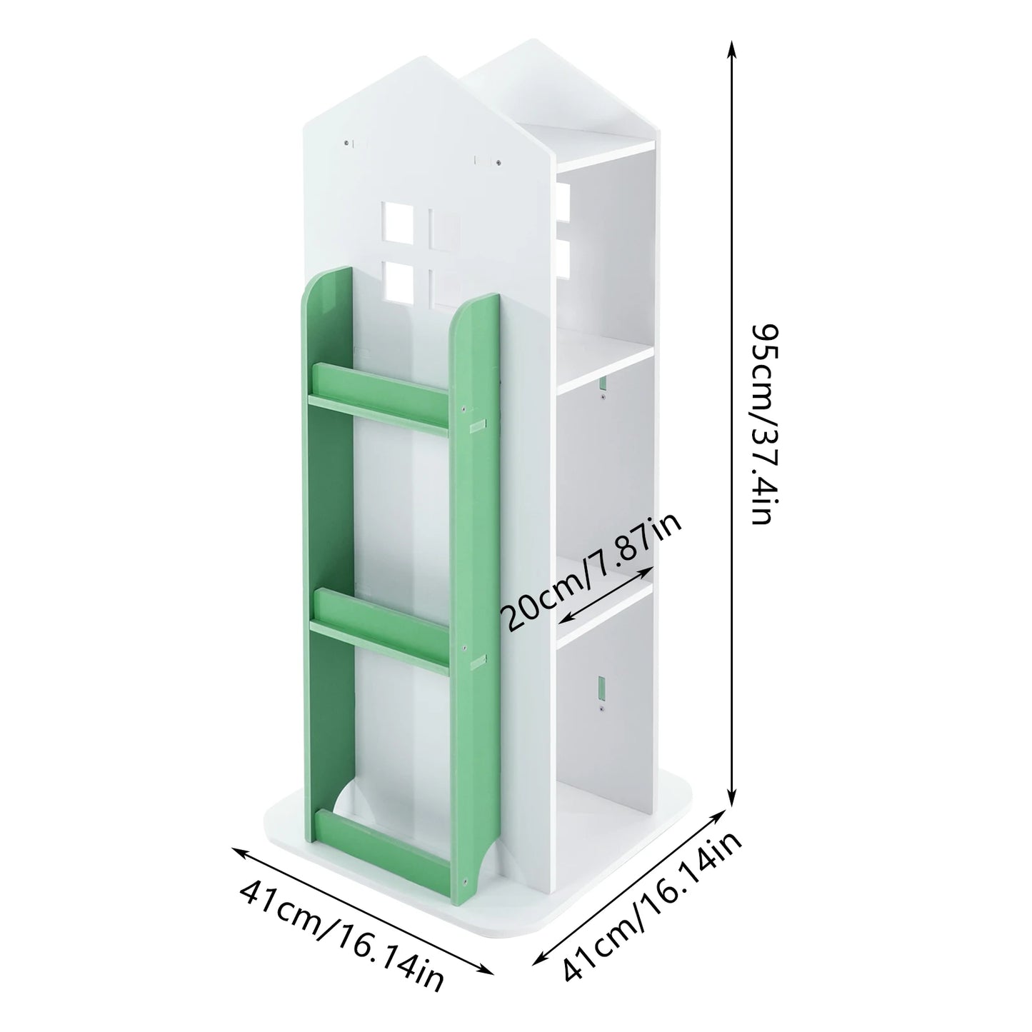 360° Rotating Creative Castle Bookcase