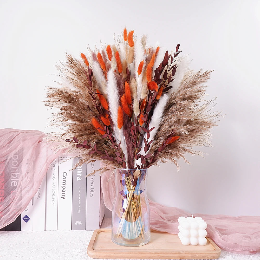 Dried Pampas Grass Decor 80-110 PCS