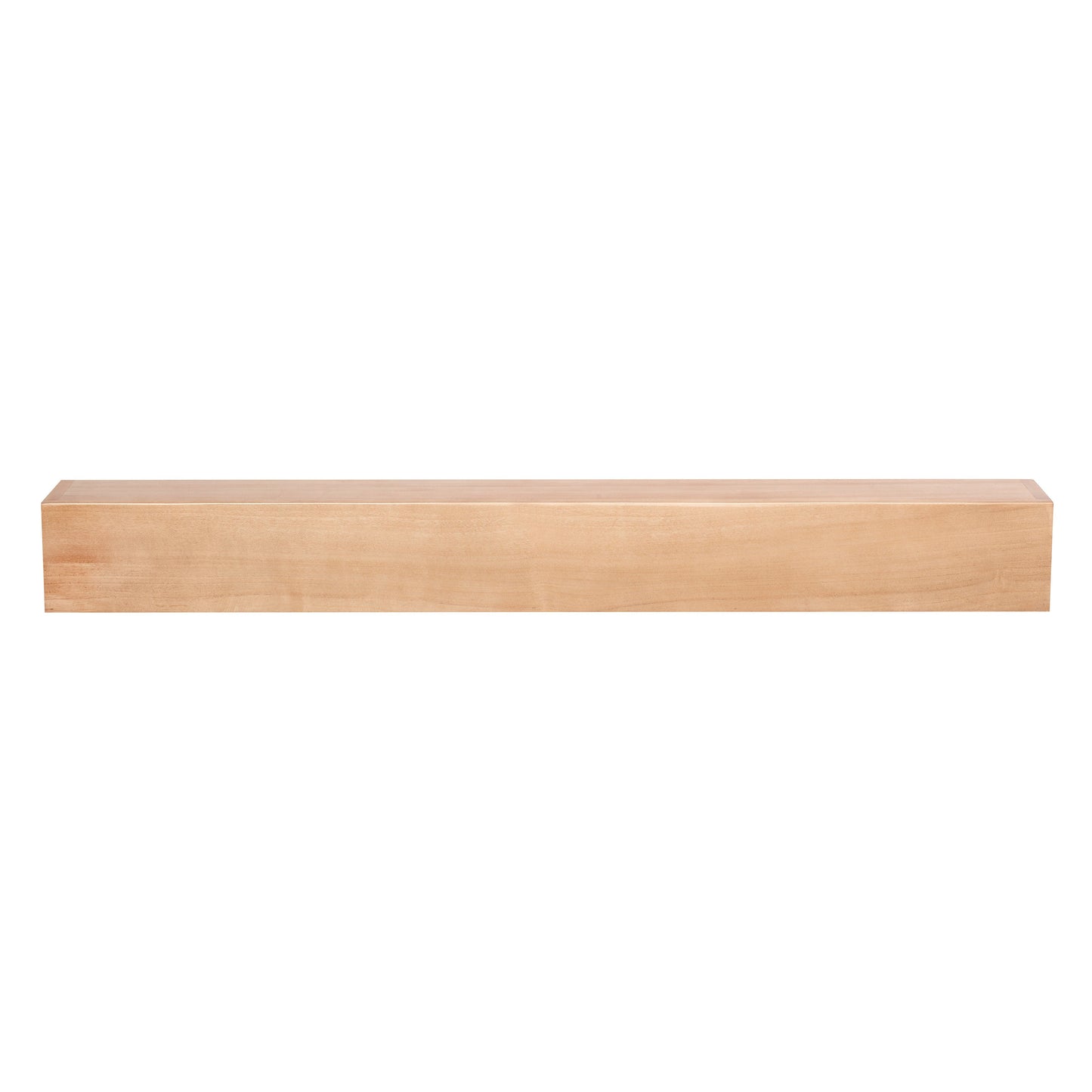 Farmhouse Poplar Wood Floating Fireplace Mantel