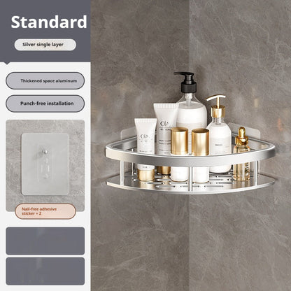 Anti-Rust Metal Steel Shower Rack-Large Capacity,Bathroom Organizing Shelves, Convenient Storage And Home Decoration