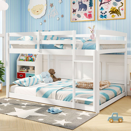 Full Over Full Bunk Bed Low-to-ground Bunk Bed