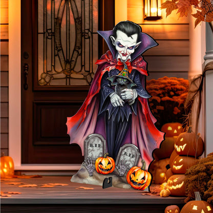 Dracula Freestanding Outdoor Yard Decor by G. Debrekht - Halloween Decor- 8652822F