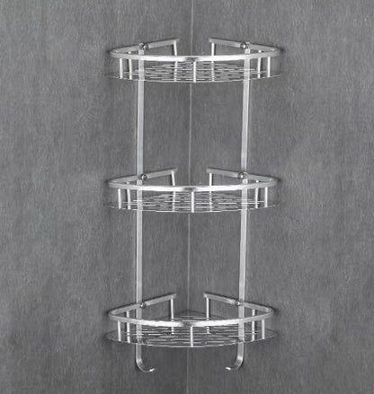 Anti-Rust Metal Steel Shower Rack-Large Capacity,Bathroom Organizing Shelves, Convenient Storage And Home Decoration