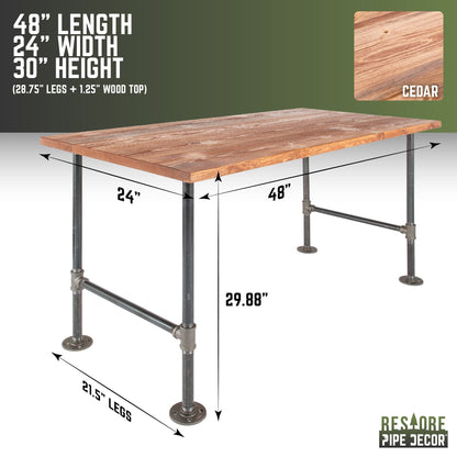 RESTORE Sunset Cedar Solid Wood Office Desk