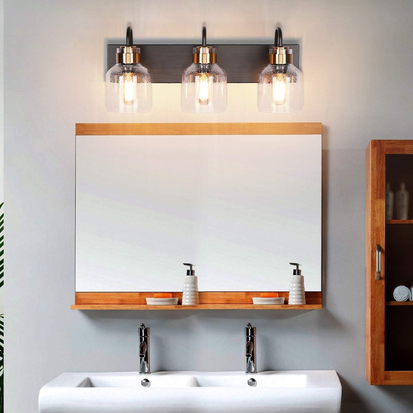 Black Vintage Bathroom Vanity Light Fixture