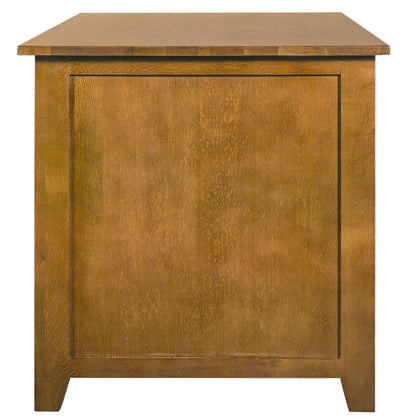 Mission Quarter Sawn Oak 5 Drawer Library Desk
