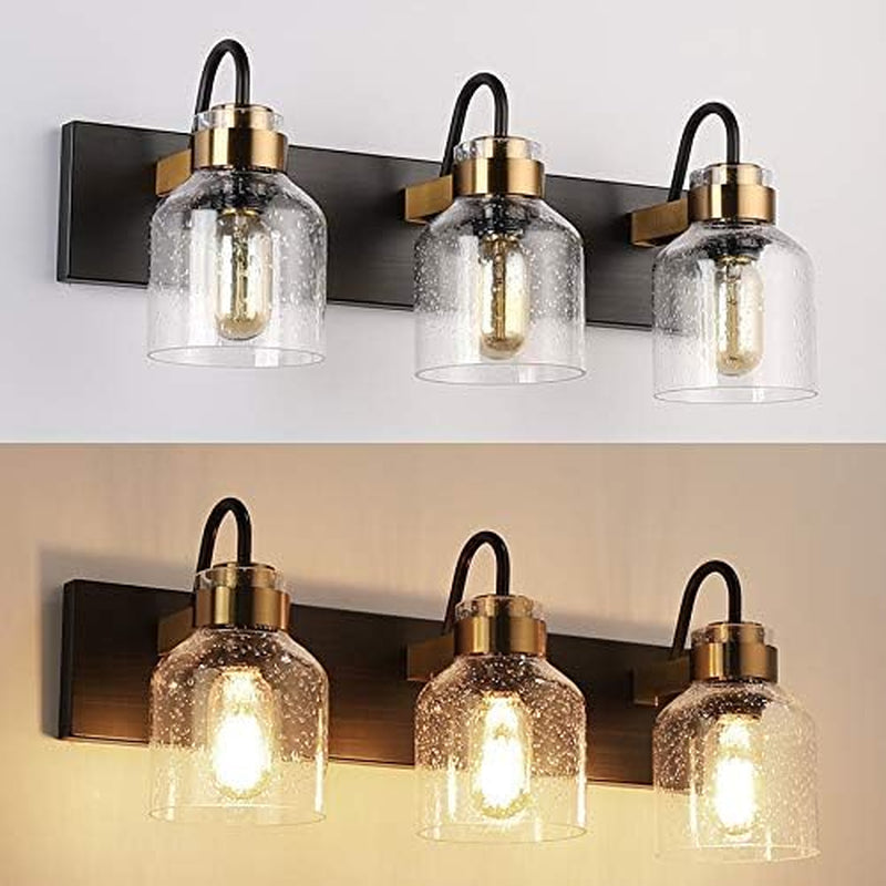 Black Vintage Bathroom Vanity Light Fixture
