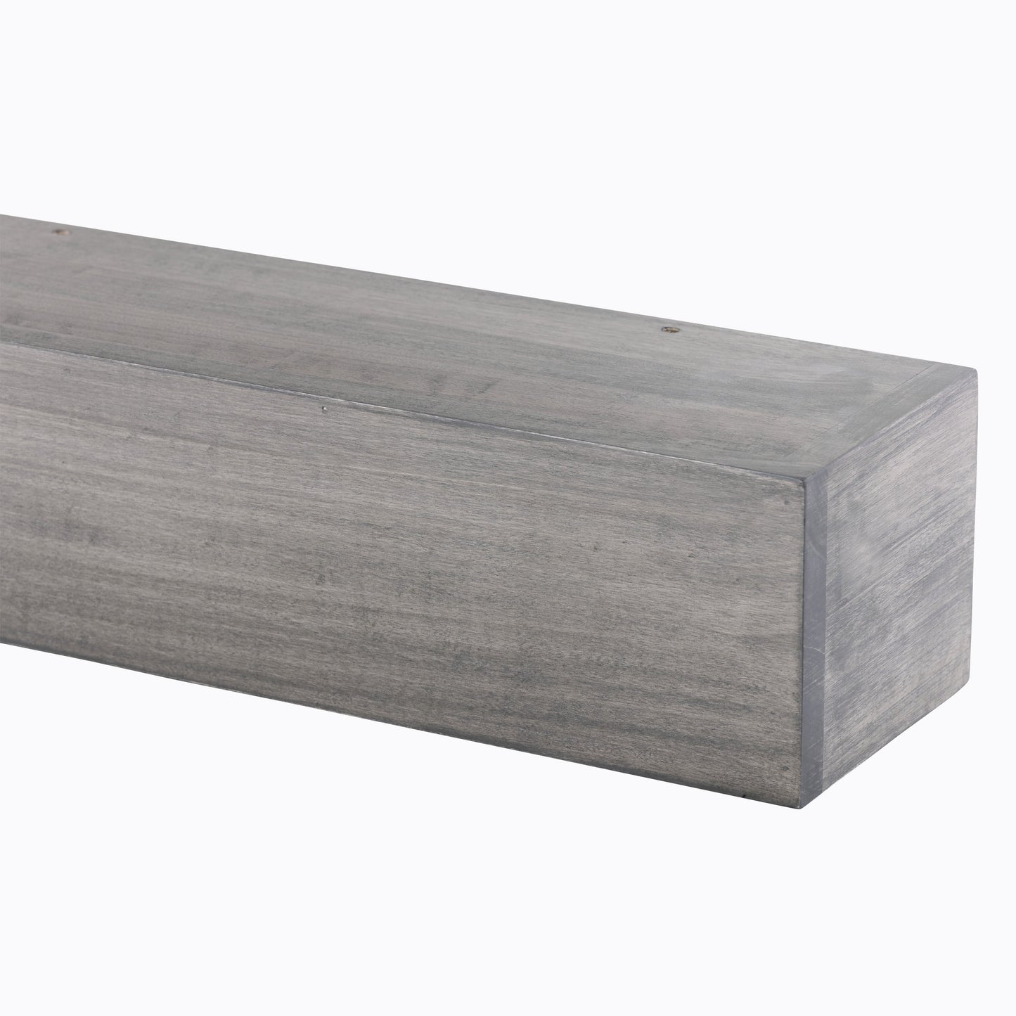 Farmhouse Poplar Wood Floating Fireplace Mantel