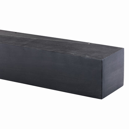 Farmhouse Poplar Wood Floating Fireplace Mantel