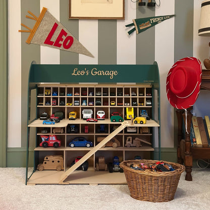 Toy Car Garage Storage - Natural