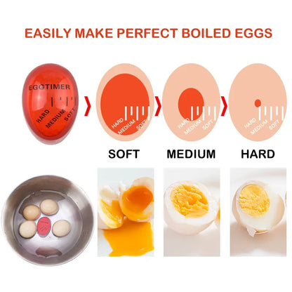 Color Changing Egg Timer for Perfect Soft and Hard Boiled Eggs