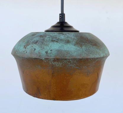 Handcrafted Copper Pendant Light | 8.5" | Farmhouse Kitchen Pendant
