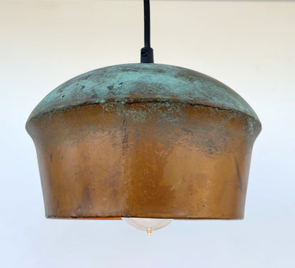 Handcrafted Copper Pendant Light | 8.5" | Farmhouse Kitchen Pendant