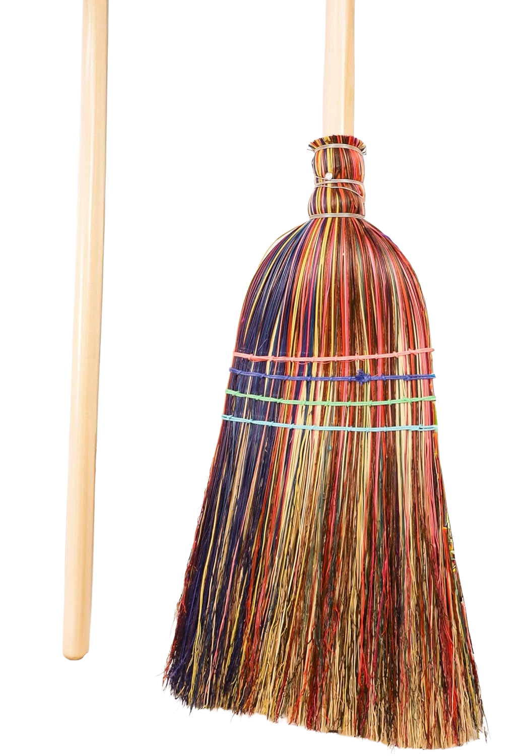 Handmade Farmhouse Broom – Traditional Broomcorn Sweeper, Rustic Country Decor & Functional Cleaning Broom Made in USA