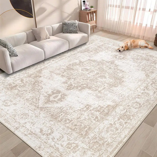 Rug 6x9 Vintage Rug Washable Indoor Medallion Rugs