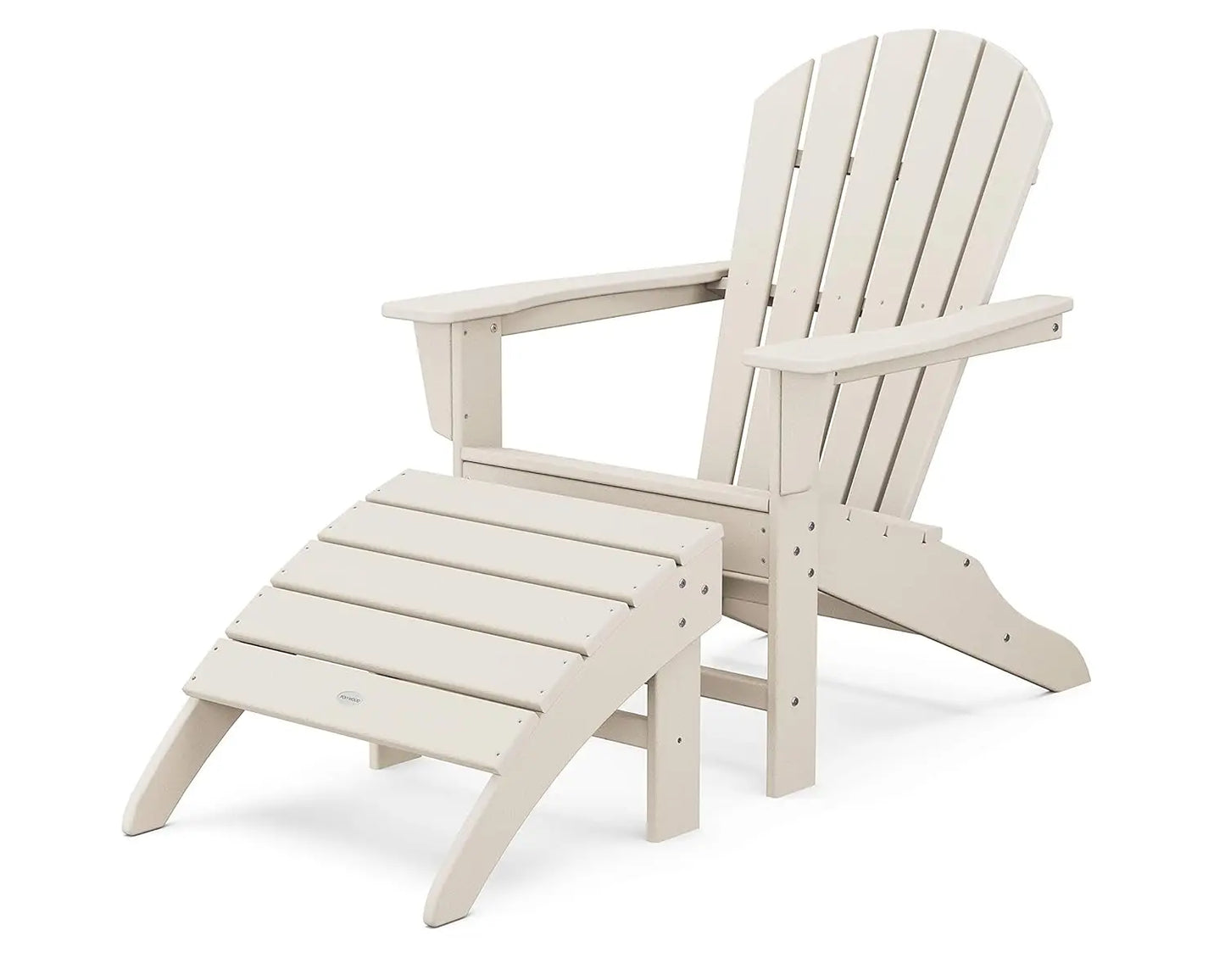 South Beach 2-Piece Adirondack Chair Set with Ottoman, Customized
