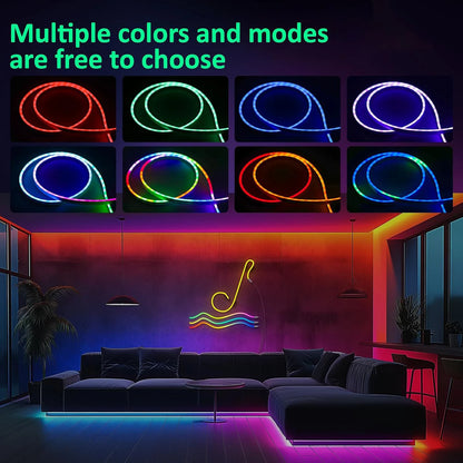 Flexible LED Light Strip With Remote And APP Control RGB Lighting Strip For Bedroom