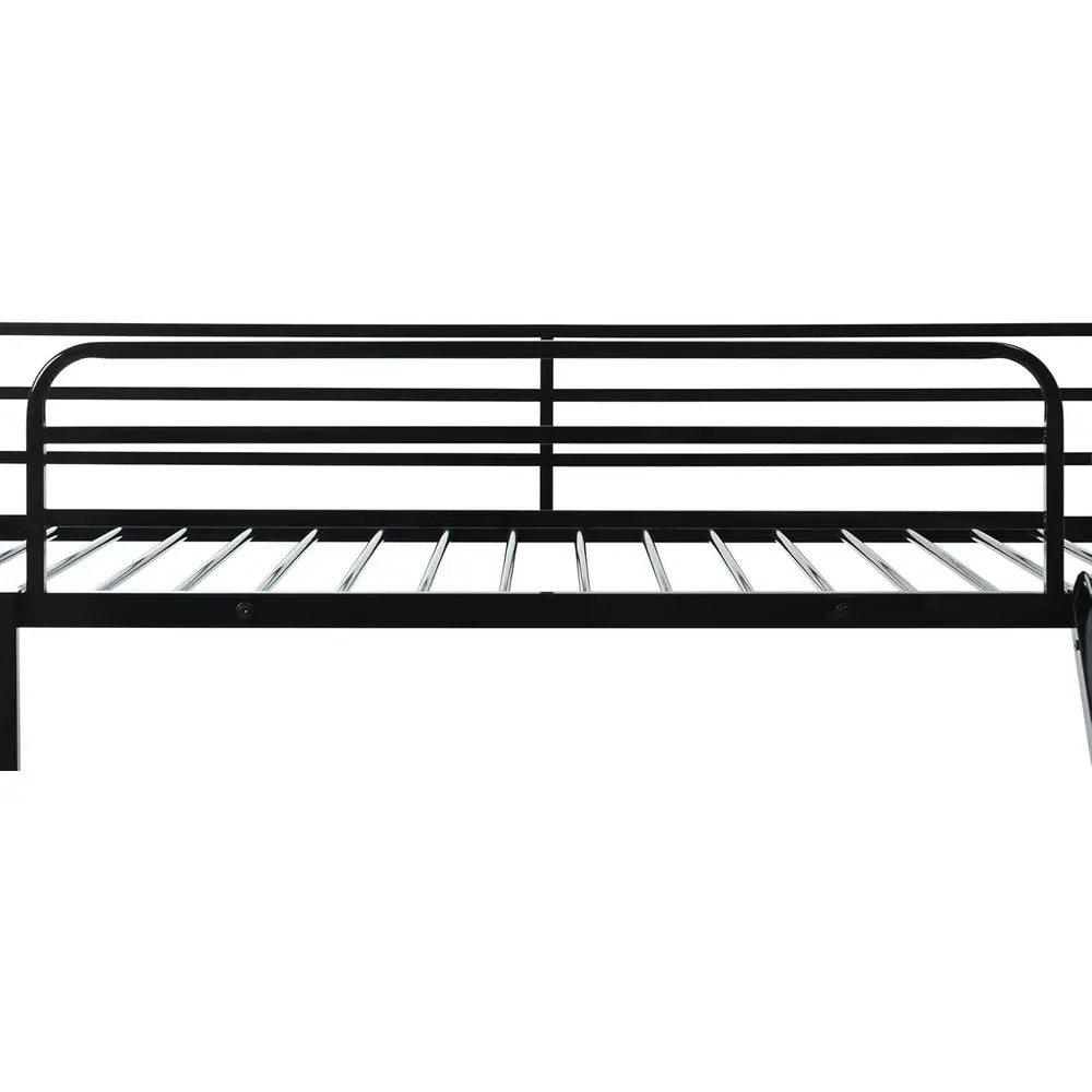 Bunk Bed with Slide or Kids,Bunk Bed Twin Over Twin, Metal Junior House Low Bunk Bed, Toddler loor Bunk Beds e with Guardrail or