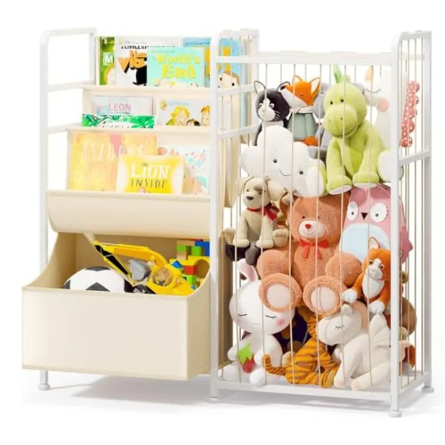 Bookshelf and Stuffed Animal Storage