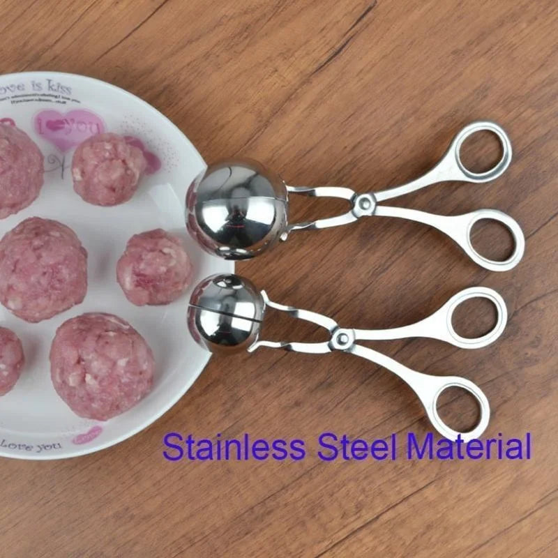 Stainless Steel Meat Ball Maker Tool – Non-Stick Meatball & Rice Ball Shaper