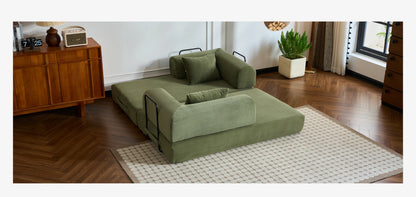 79'' Boneless Couch Foldable Convertible Futon Sleeper Sofa Bed