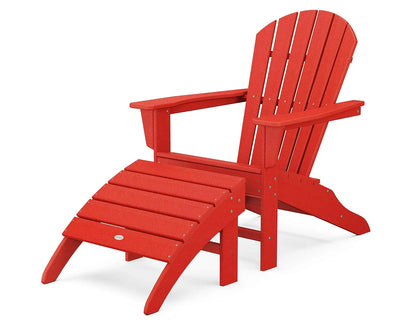 South Beach 2-Piece Adirondack Chair Set with Ottoman, Customized
