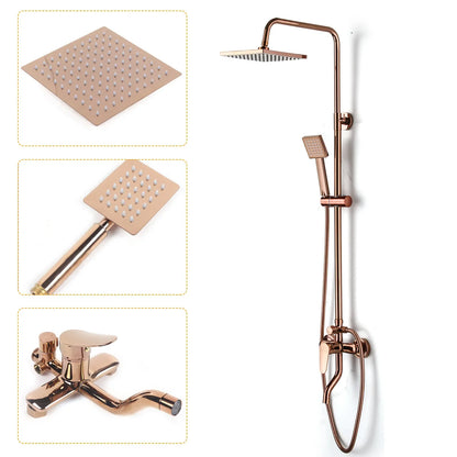 Luxury Shower Faucet Rainfall Shower Head Combo Set