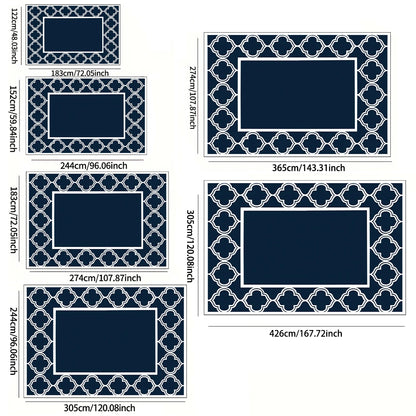 Outdoor Foldable Reversible Large Floor Mat for RV Patio Backyard Deck Picnic Beach Camping