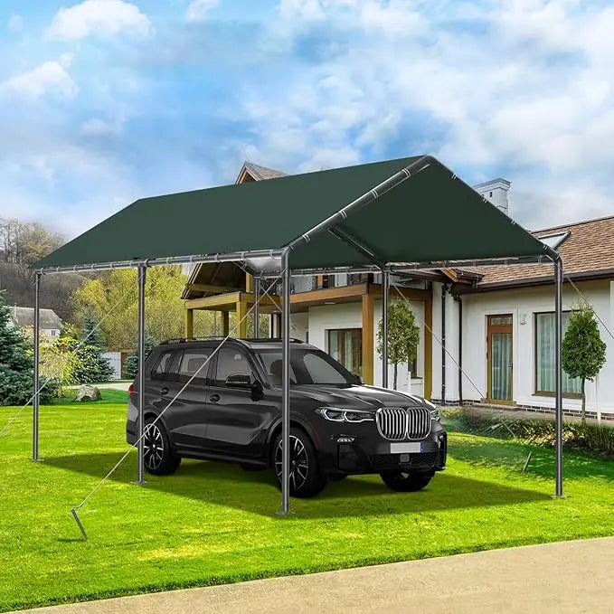10x20 Ft Heavy Duty Canopy Steel Canopy Storage Shed