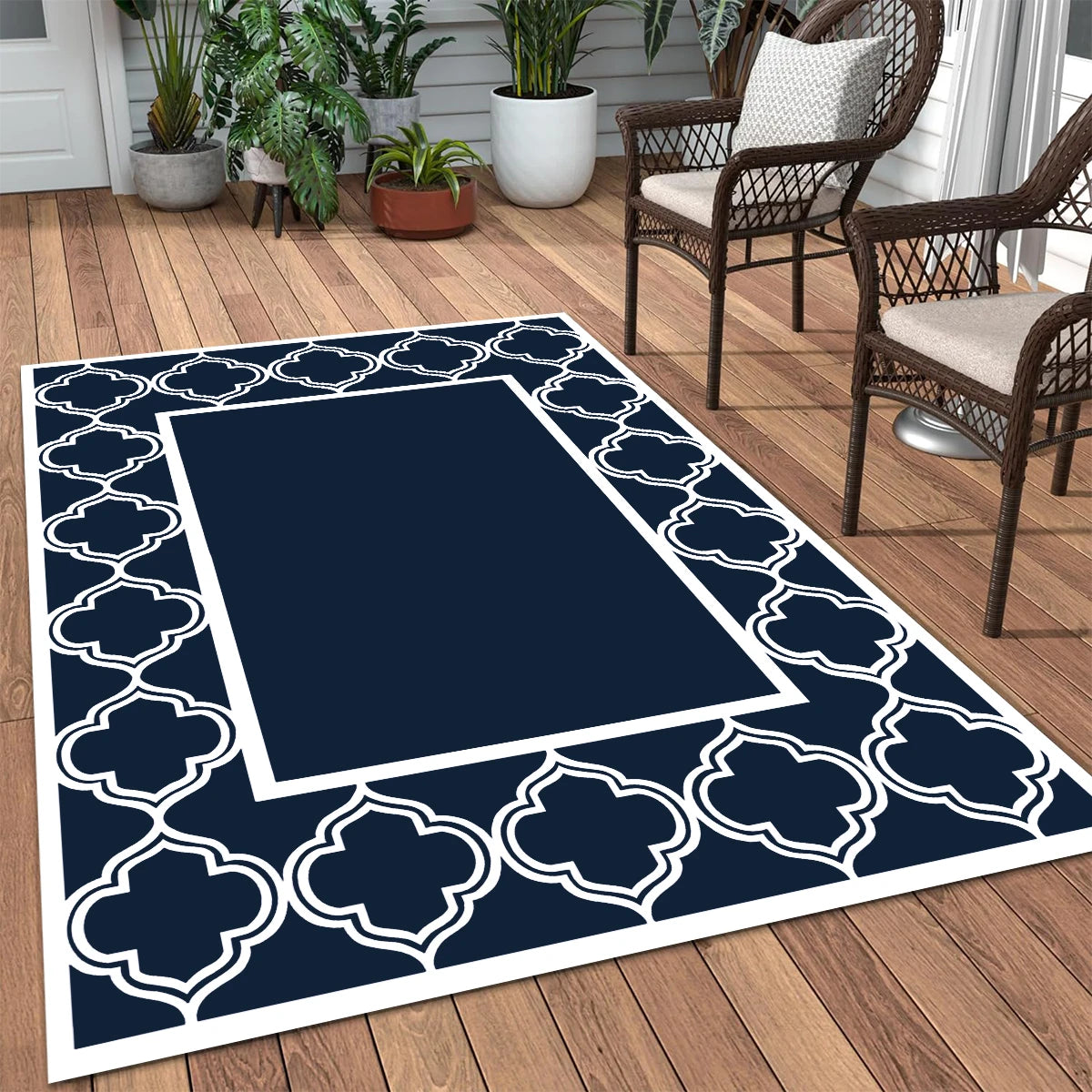 Outdoor Foldable Reversible Large Floor Mat for RV Patio Backyard Deck Picnic Beach Camping