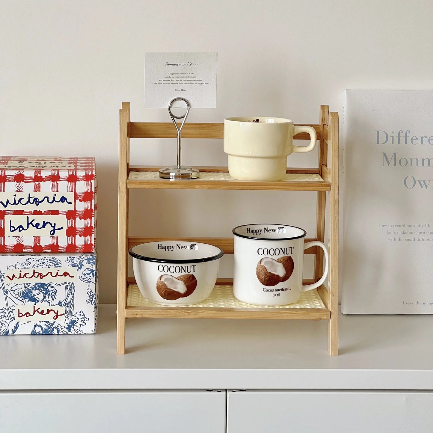 Double Layer Desktop Organizer Shelf