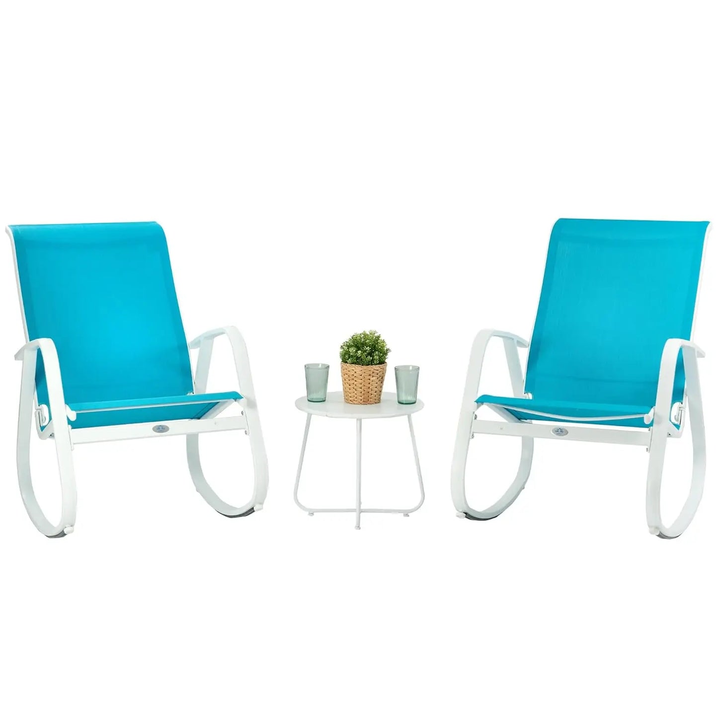 Outdoor Contemporary Patio Rocking Sling Chair