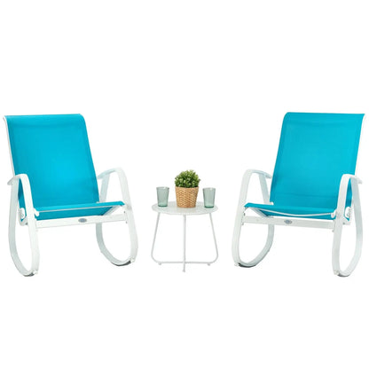 Outdoor Contemporary Patio Rocking Sling Chair