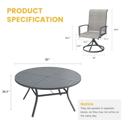 Patio Dining Set for 6