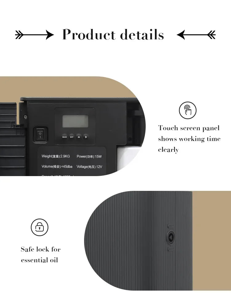 NAMSTE 4000m³ Fragrance Diffuser Smart Timing Scent Air Machine For Home