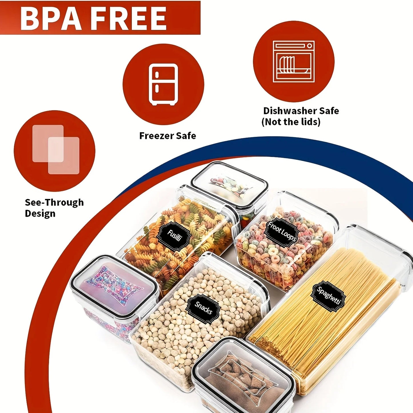 24Piece Airtight Food Storage Containers Set