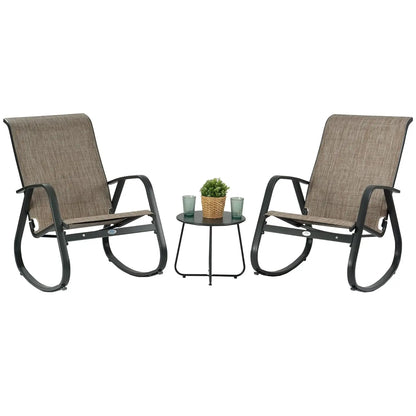 Outdoor Contemporary Patio Rocking Sling Chair