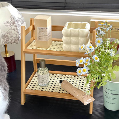 Double Layer Desktop Organizer Shelf