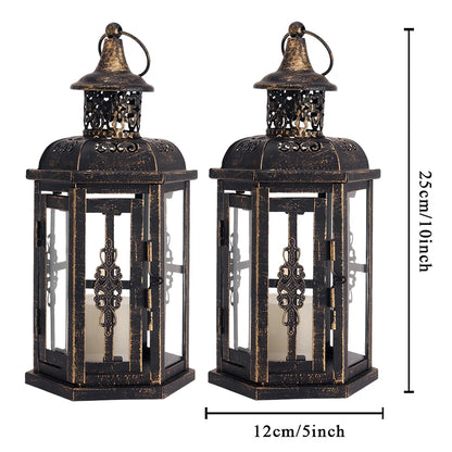 Vintage Nordic Candle Holder, Hanging Lantern
