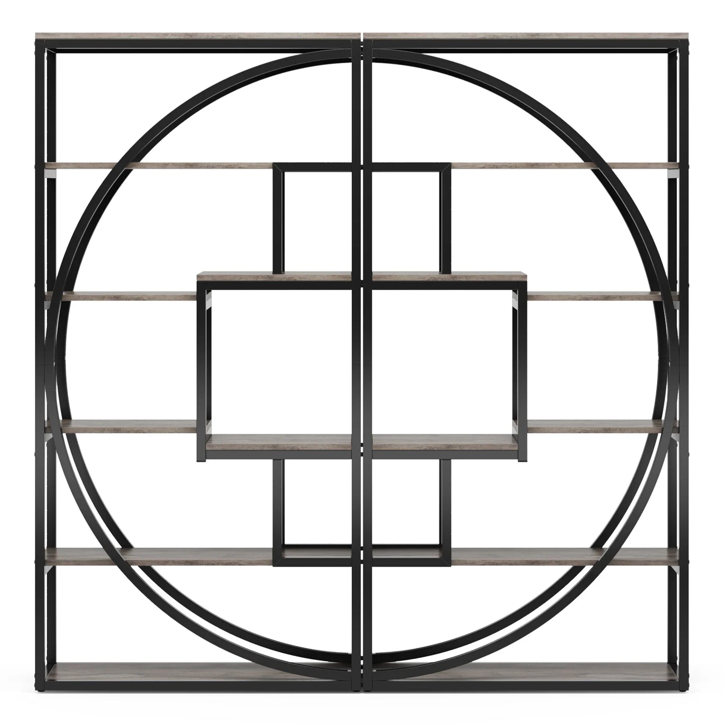Tribesigns Bookshelf, Industrial 5-Tier Etagere Bookcase