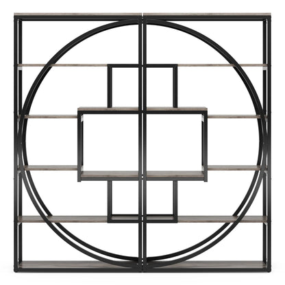 Tribesigns Bookshelf, Industrial 5-Tier Etagere Bookcase
