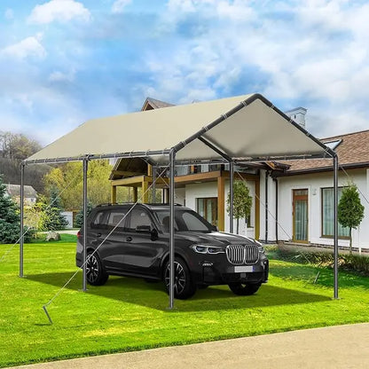 10x20 Ft Heavy Duty Canopy Steel Canopy Storage Shed