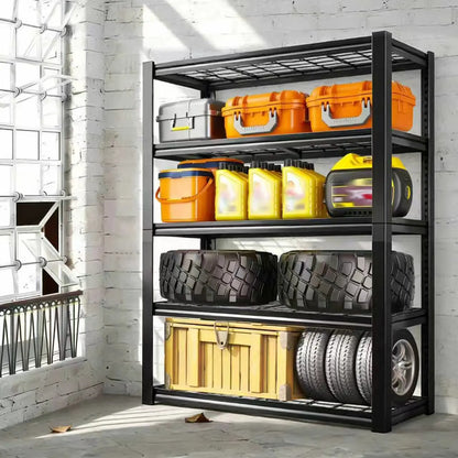 Nnovaroom  72" Adjustable Metal Double Layer Column Shelving