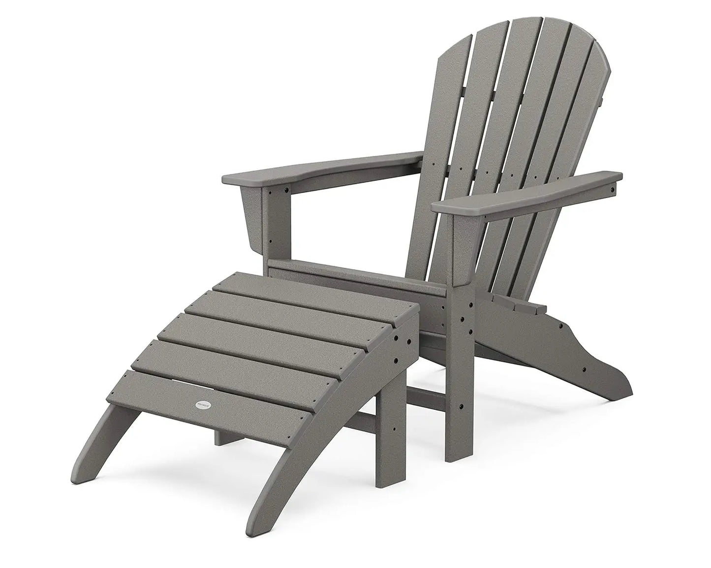 South Beach 2-Piece Adirondack Chair Set with Ottoman, Customized