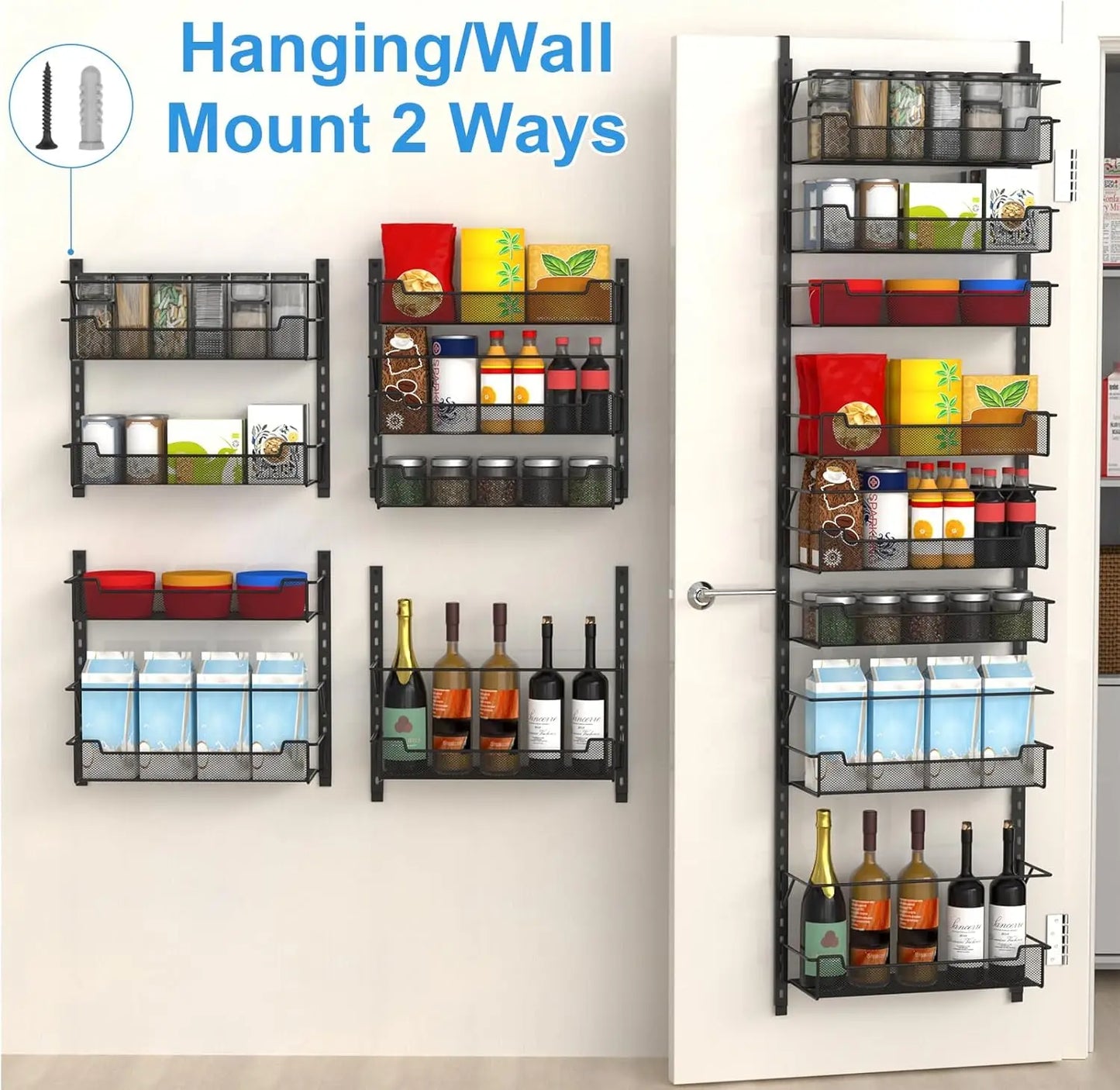 8-Tier Adjustable Over-the-Door  Organizer
