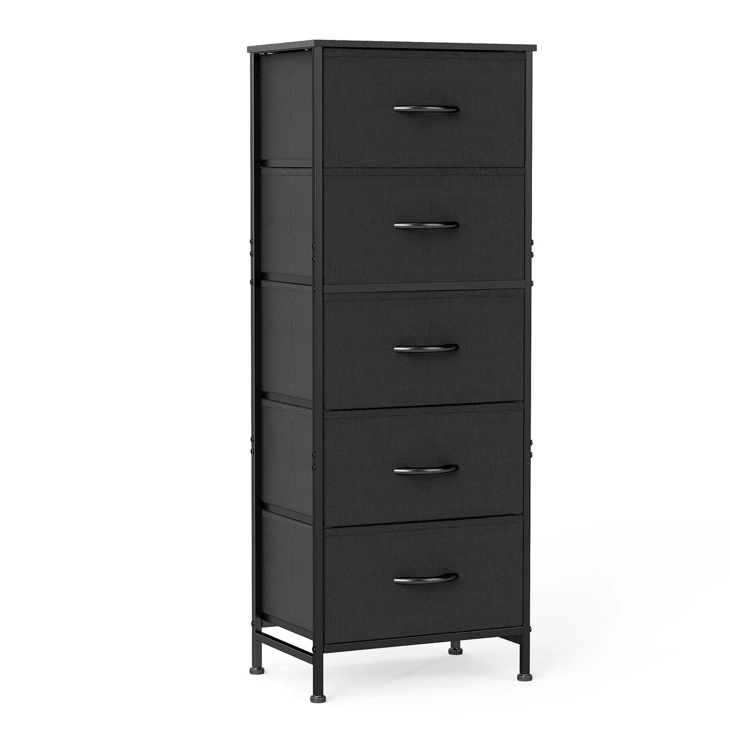 JHK 48IN Dresser For Bedroom With 5 Fabric Drawers and steel frame