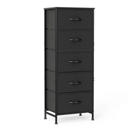 JHK 48IN Dresser For Bedroom With 5 Fabric Drawers and steel frame
