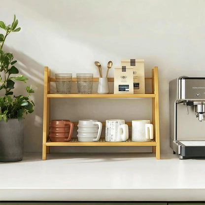 Double Layer Desktop Organizer Shelf